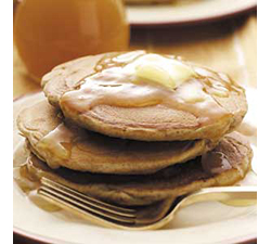 Apple Pancakes with Cider Syrup