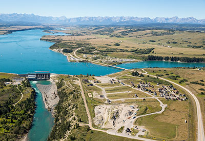 Ghost Lake - Aerial view