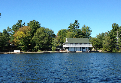 Stony Lake Yacht Club - Pagoda from the water.