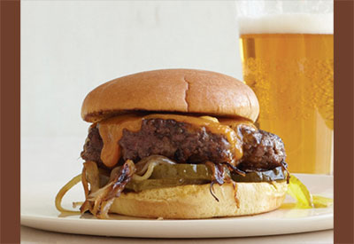Cheddar Onion Burger