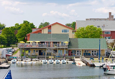 CYC building from the water