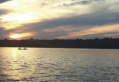 Canoe at Sunset - Killbear Park