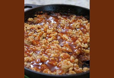 Salted Caramel Apple Crumble