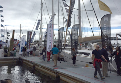 Grey skies did not deter the boaters