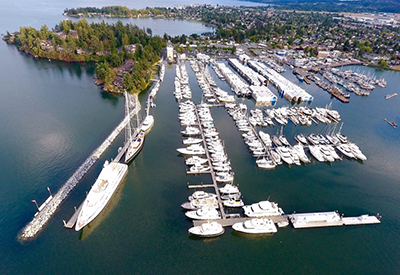 Aerial View of Van Isle Marina