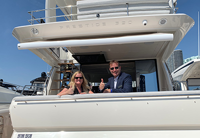 Margriet Mitchell and Nick Harvey