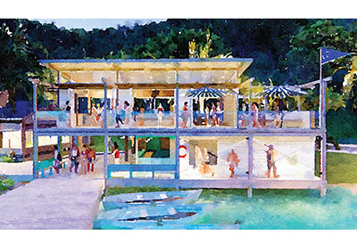 Quarterdeck Building Watercolour