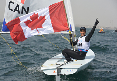 Sarah and Canadian Flag