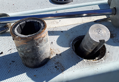 Wet Balsa Core Around Fitting