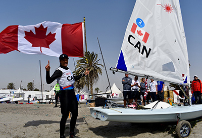 Sarah Douglas and her Laser Radial