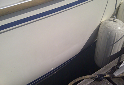 Rubbing Damage Repaired