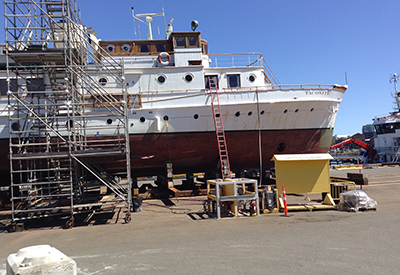 Taconite in Victoria's Inner Harbour for a refit