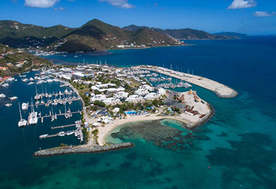 nanny cay marina aerial 400