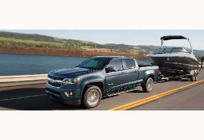 2020 Chevy Colorado Towing a Boat