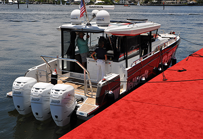 Test Boat with Verado Engines