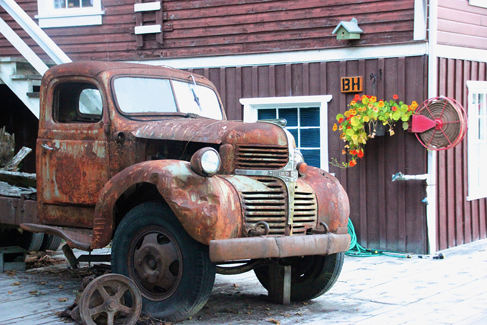 A vintage Dodge 