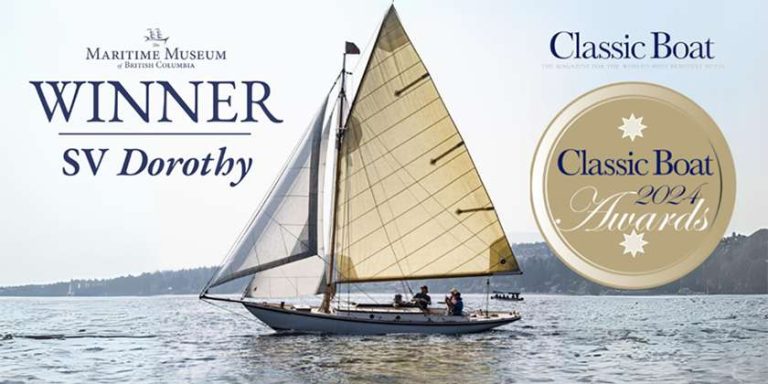 SV Dorothy, Oldest Canadian-built Sailboat, Wins 2024 Classic Boat Award
