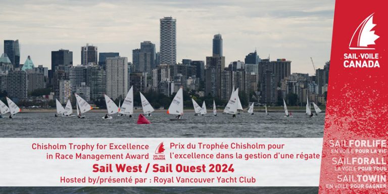 Sail West Regional Championships Chisholm Trophy for Excellence in Race Management Award for 2024
