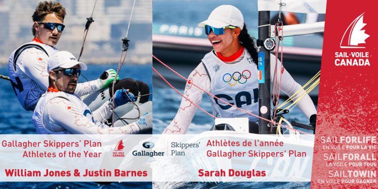 Sarah Douglas, Will Jones and Justin Barnes – Sail Canada Athletes of the Year